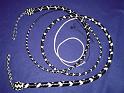 Black and White set of 16 plait signal and 5ft bullwhip D